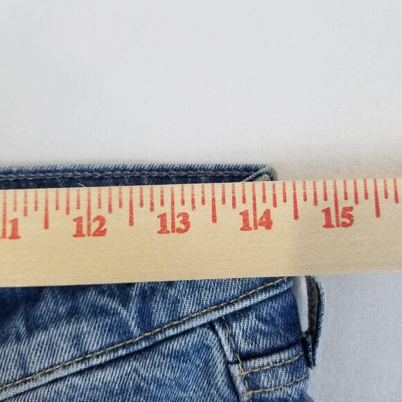 GAP Jeans Womens 6 Petite Blue Cheeky Straight High Rise Light Denim - Picture 9 of 12